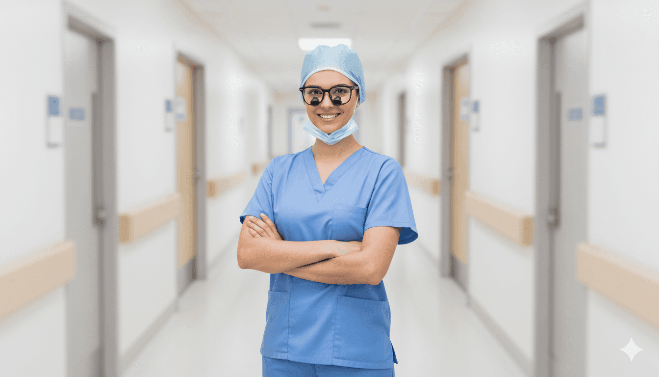 Surgeon walking to the OR