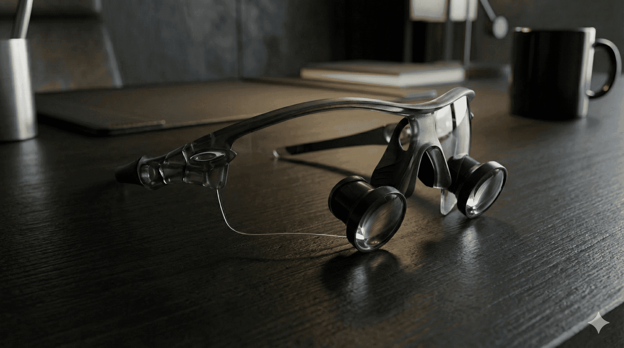 Newton loupes being fitted